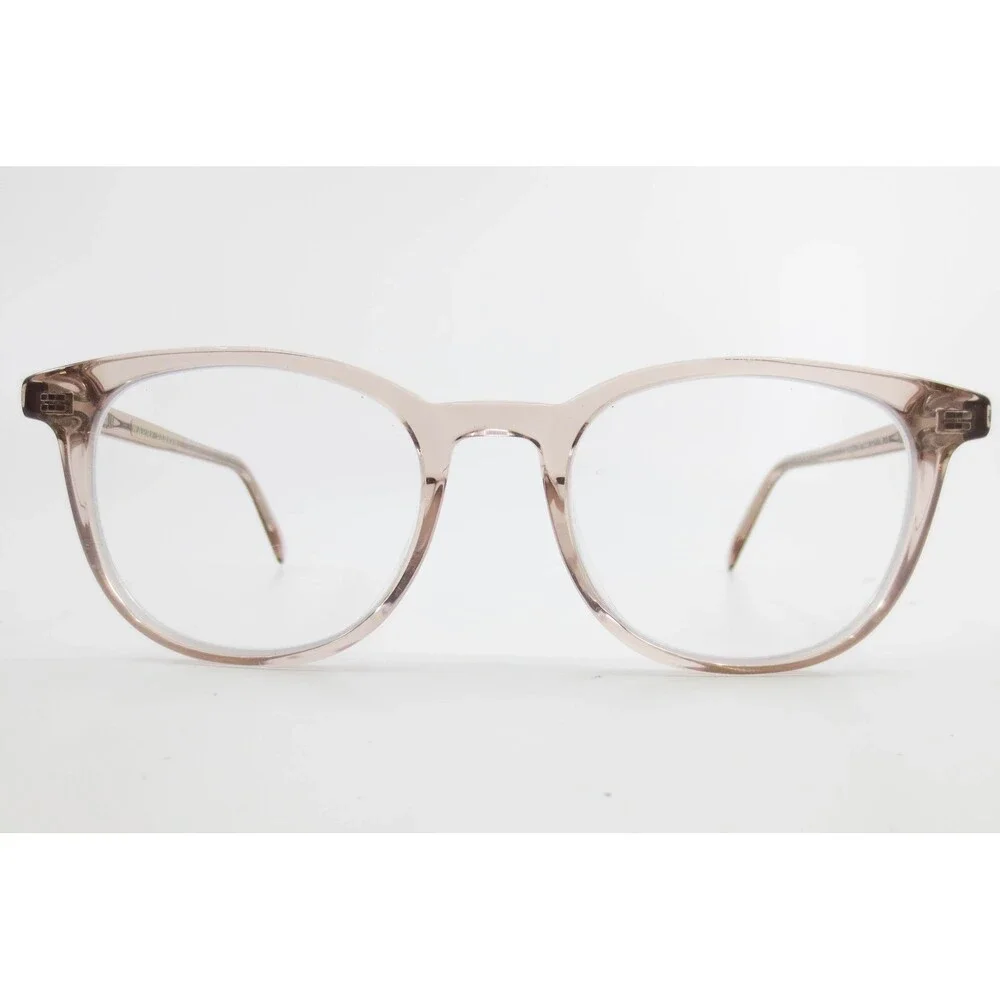 Warby Parker Durand M 668 Eyeglasses Rose Pink Translucent Round Frames